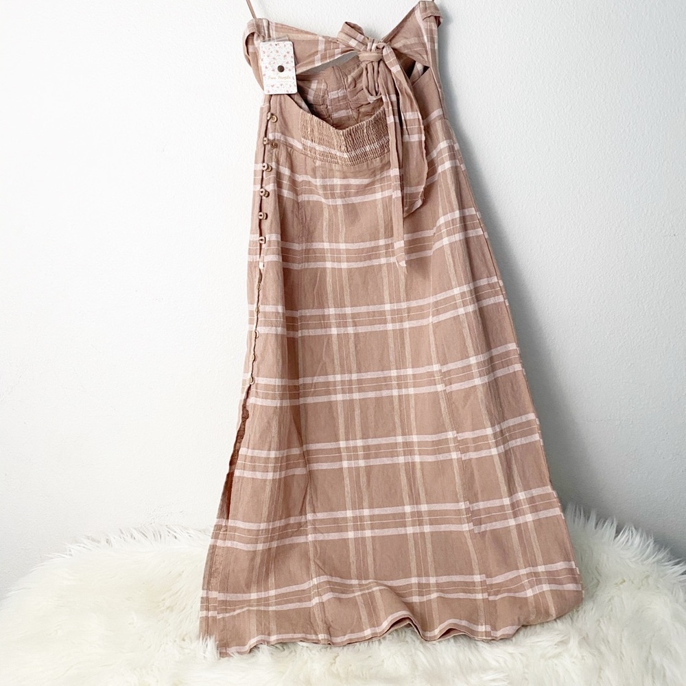 NWT Free People Life Like This Strapless Dress Cotton - Picture 8 of 8